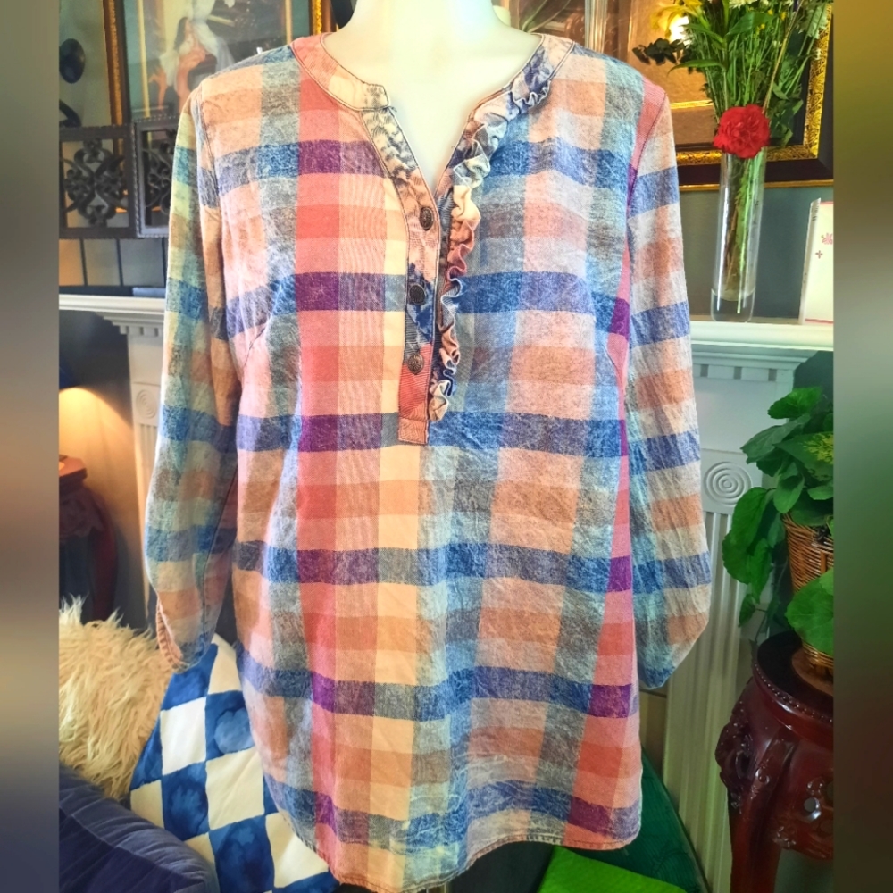Ali Miles Long Sleeve Blouse